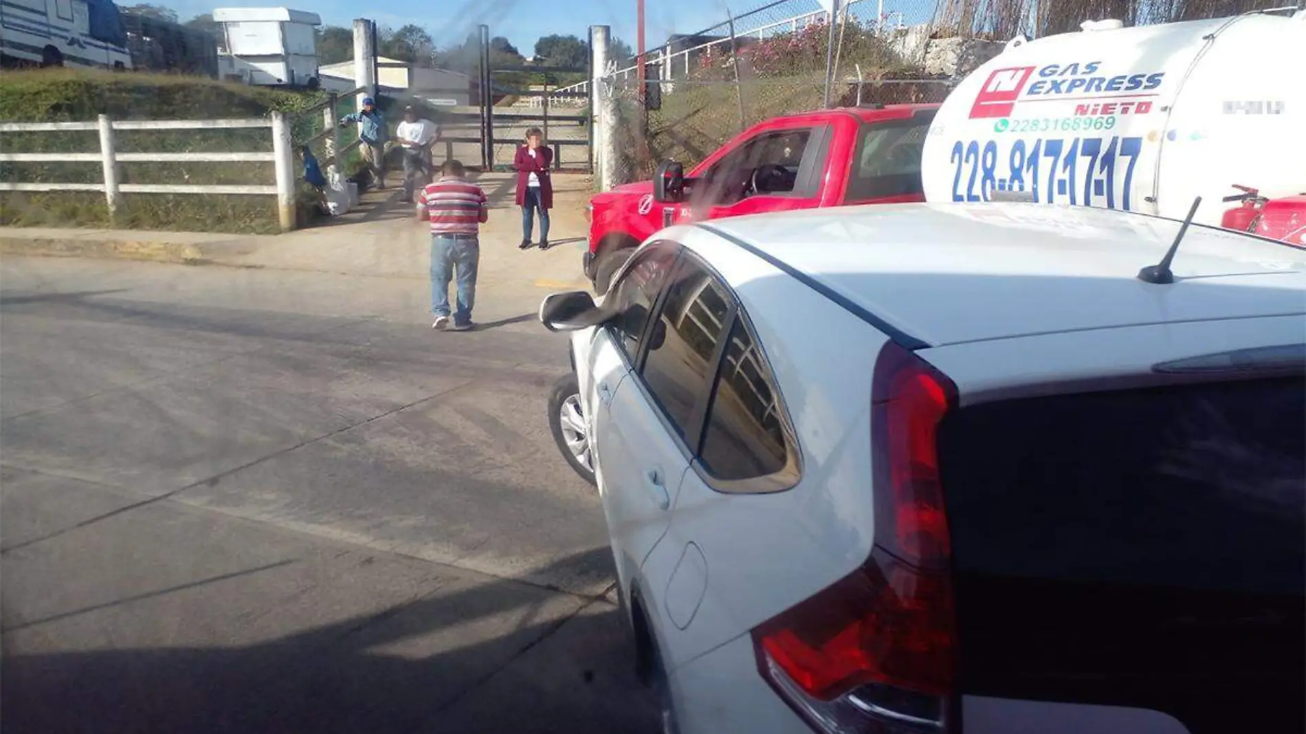 Accidente de camioneta con pipa de gas